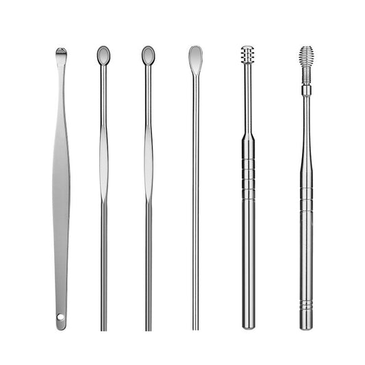 Ear Wax Cleaning Kit, 6 Pcs Ear Pick Tools