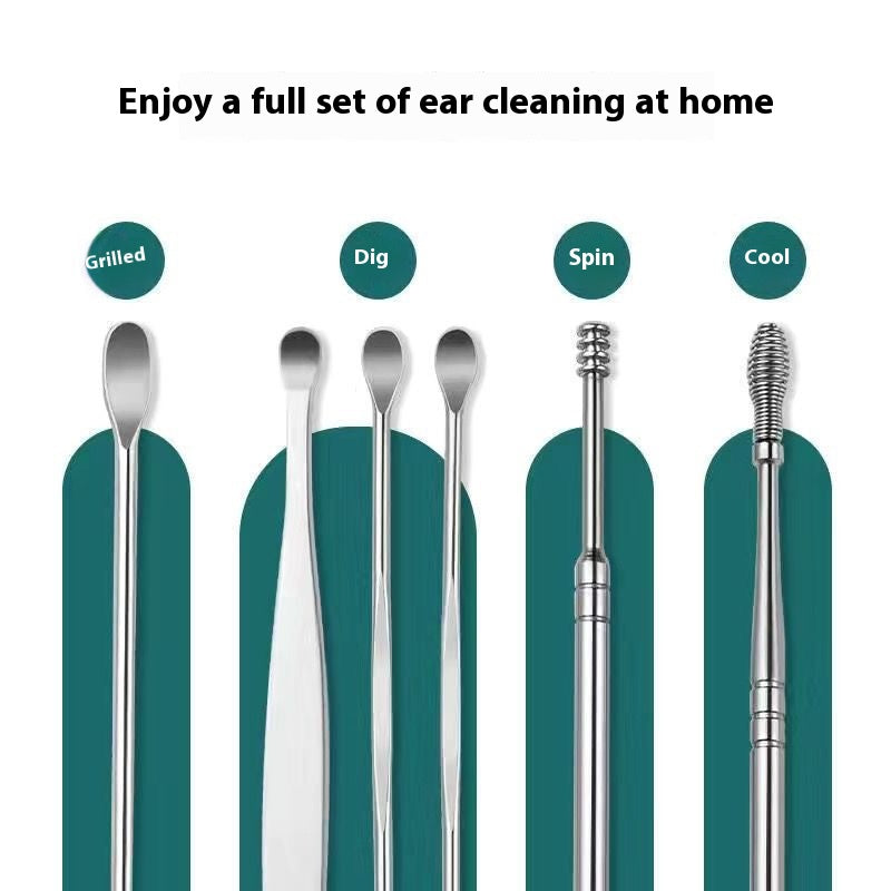 Ear Wax Cleaning Kit, 6 Pcs Ear Pick Tools