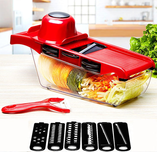 High Quality 10 in 1 Mandoline Vegetable Slicer Cutter with Box